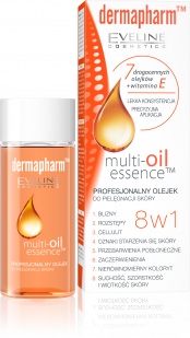 Linia Dermapharm™ Multi-oil essence™ 8 w 1 od Eveline -  profesjonalny olejek do pielęgnacji skóry