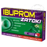 IBUPROM ZATOKI 12 tabletek (maskymalna ilość w zamównieniu 2 opak.)